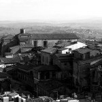 Paysage toscan et toits de Sienne